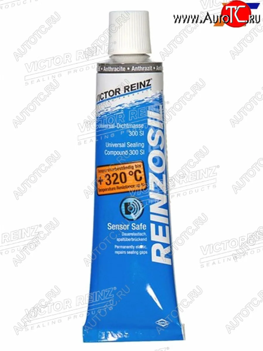 Герметик силикон цвет антрацит 70 мл от 50 С до 320 С VICTOR REINZ 70-31414-10  в Воронеже Воронежской области