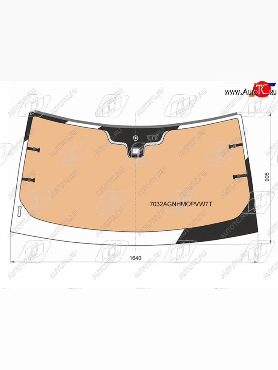 Стекло лобовое (обогрев полный, датчик дождя, молдинг, вертикальный VIN) FUYAO Land Rover Discovery 4 L319 (2009-2016) (зеленое)  в Перми Пермском крае