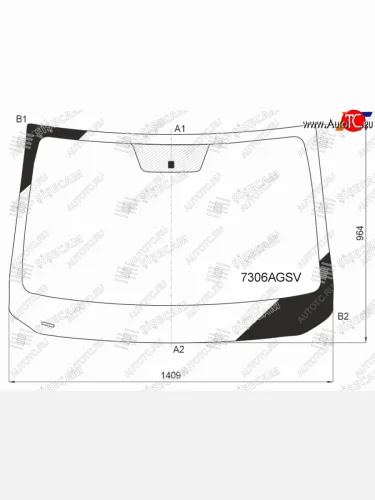 Стекло лобовое RENAULT DUSTER 21- SISECAM 7306AGSV