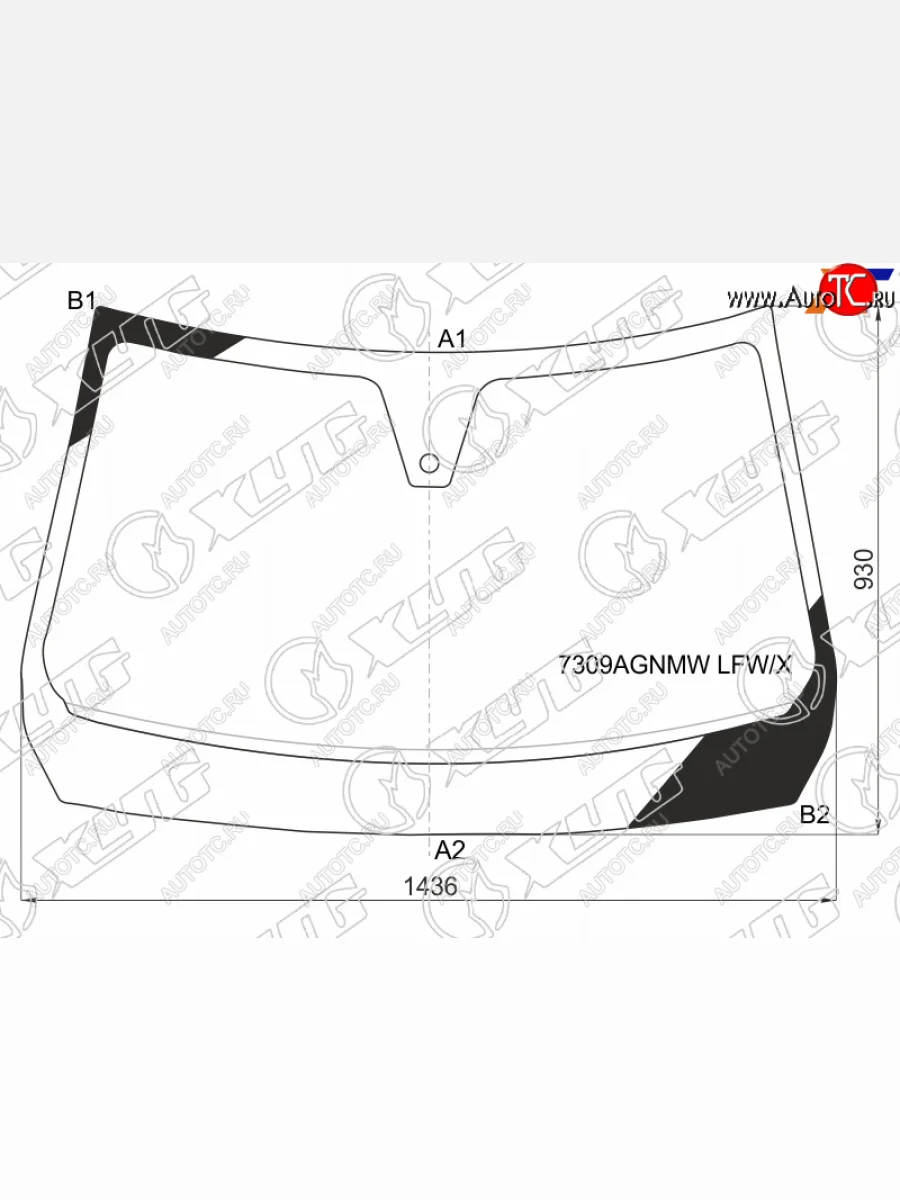 Стекло лобовое (датчик дождя, молдинг) XYG Renault Arkana (2019-2025) (зеленое)  в Керчи Республика Крым