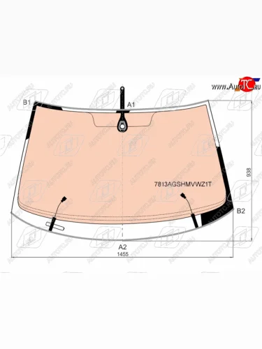 Стекло лобовое (обогрев полный, датчик дождя, молдинг) FUYAO (зеленое) Skoda Yeti (2013-2018)