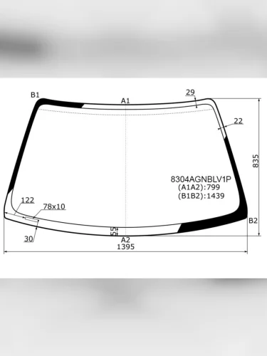 Стекло лобовое TOYOTA COROLLA 345D TOYOTA SPRINTER 4DSPRINTER CARIB E11 95-00FUYAO 8304AGNBLV1P
