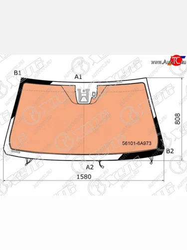 Стекло лобовое (Обогрев щеток Обогрев полный Камера Датчик дождя Проекция) Lexus LX 15-23 XYG 8378AGNBLCHMUV1L LFW/W/X