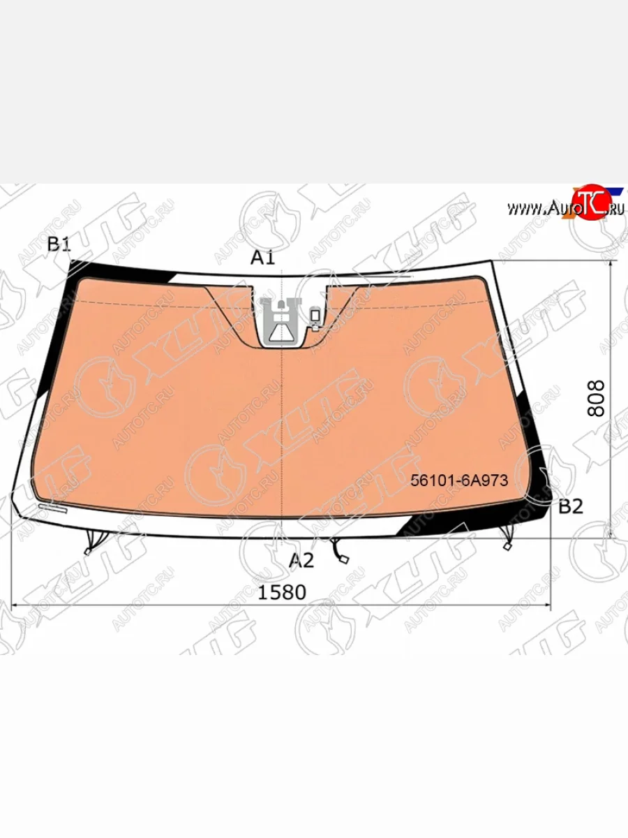 Стекло лобовое (Обогрев щеток Обогрев полный Камера Датчик дождя Проекция) Lexus LX 15-23 XYG 8378AGNBLCHMUV1L LFW/W/X  в Воронеже Воронежской области