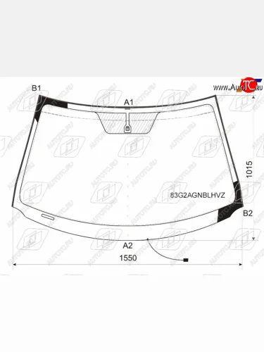 Стекло лобовое (Обогрев щеток Молдинг) Toyota Highlander 07-13  Kluger V 07-13 FUYAO 83G2AGNBLHVZ