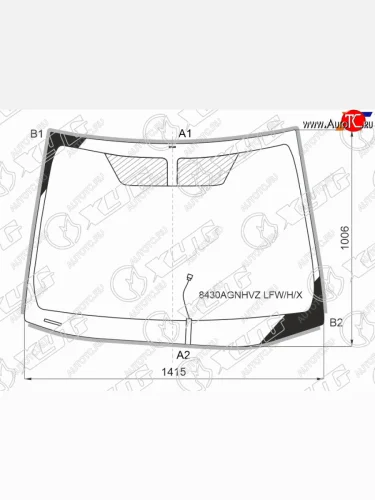Стекло лобовое (Обогрев щеток Молдинг) Toyota Corolla (E210) 18-22 XYG 8430AGNHVZ LFW/H/X