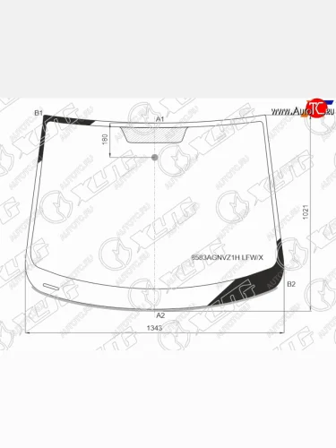 Стекло лобовое VOLKSWAGEN GOLF PLUS 06-14                                                            XYG 8583AGNVZ1H LFW/X