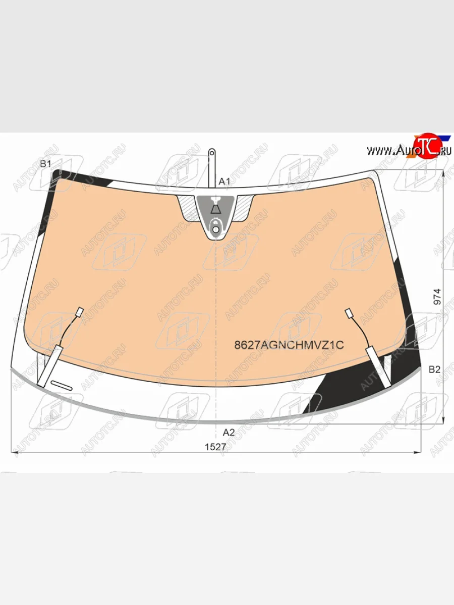 Стекло лобовое (обогрев полный, камера, датчик дождя, молдинг) FUYAO Volkswagen Tiguan Mk2 дорестайлинг (2016-2020) (зеленое)  в Самаре Самарской области