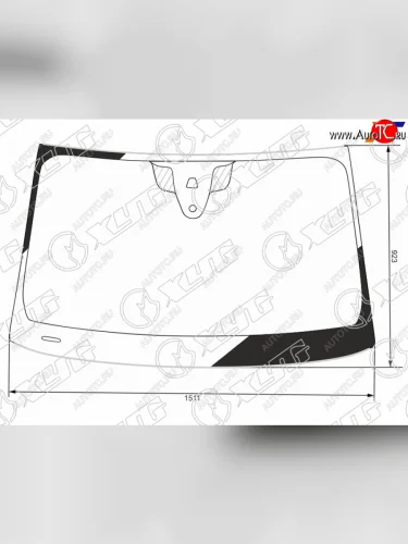 Стекло лобовое (камера, датчик дождя, молдинг) XYG (зеленое) Audi Q5 FY дорестайлинг (2017-2020)