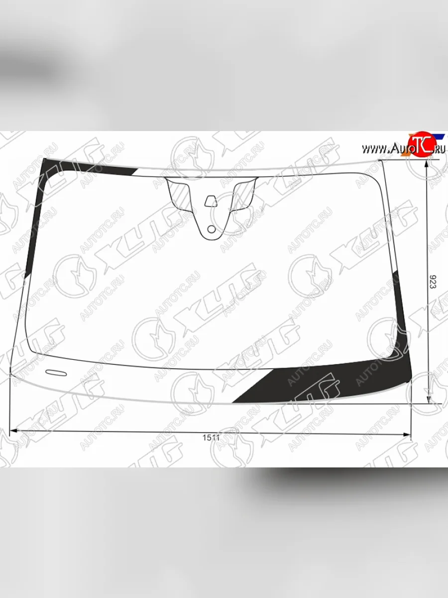 Стекло лобовое (камера, датчик дождя, молдинг) XYG Audi Q5 FY дорестайлинг (2017-2020) (зеленое)  в Самаре Самарской области