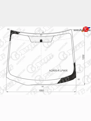 Стекло лобовое TOYOTA ESTIMA 06- XYG ACR50-R LFW/X
