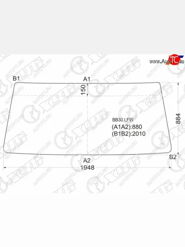 Стекло лобовое Toyota Coaster 93-16 XYG BB30 LFW
