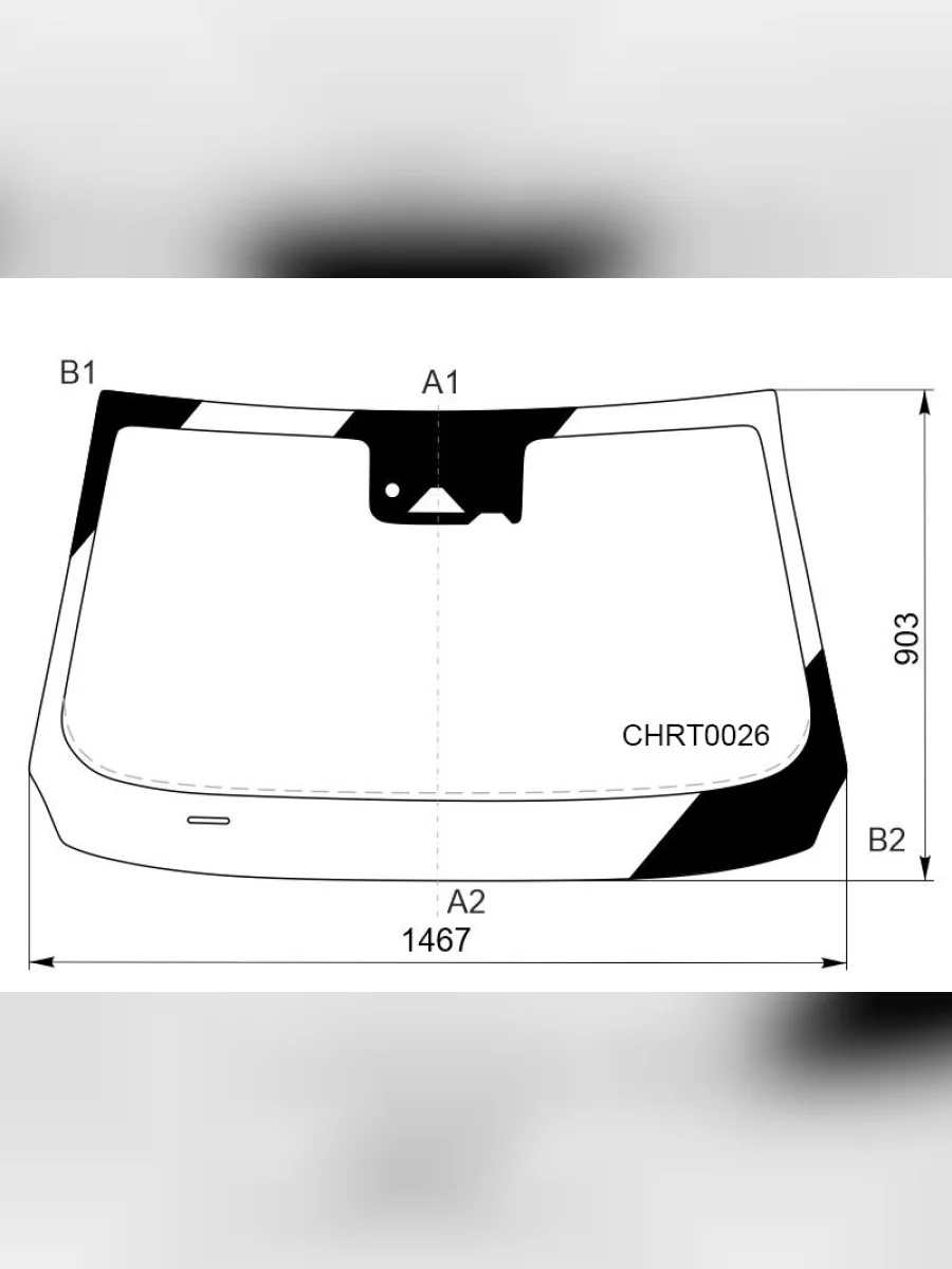 Стекло лобовое (Камера Датчик дождя) Chery Tiggo 8 Pro 21- KMK CHRT0026  в Воронеже Воронежской области
