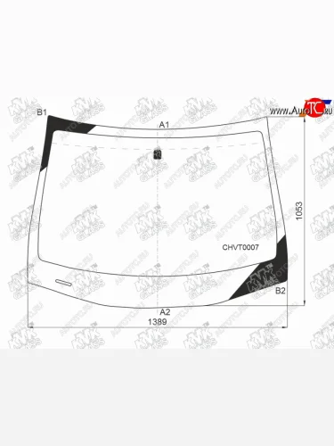Стекло лобовое CHEVROLET COBALT 4D 12-RAVON R4 16-                                                  KMK CHVT0007
