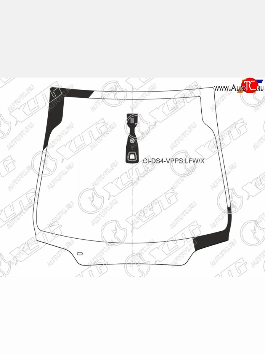 Стекло лобовое + дд CITROEN DS4 5D HBK 11-15                                                         XYG CI-DS4-VPPS LFW/X  в Керчи Республика Крым