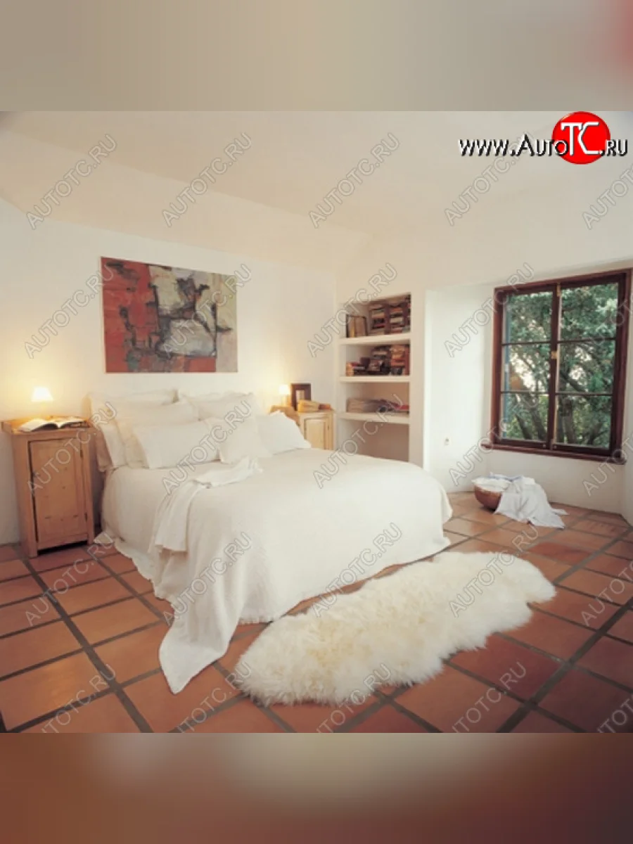 Ковер из 2 шкур (натуральный мех)  2p-d025  в Самаре Самарской области