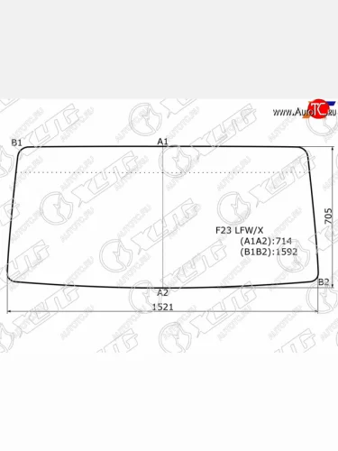 Стекло лобовое Nissan Atlas F 92-07  Atlas H 91-07 XYG F23 LFW