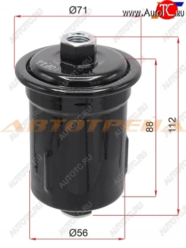 Фильтр топливный TOYOTA MARK2CHASERCRESTA 1GFE12JZ# 92-LC PRADOSURF 5VZFE 95-01 MICRO FT1138