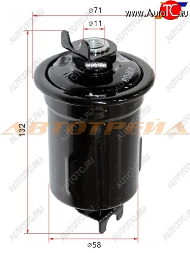 Фильтр топливный TOYOTA LAND CRUISER PRADOHILUX 3RZFE 95-02 MICRO FT1133