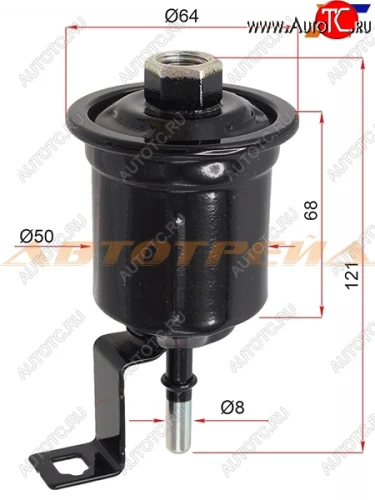 Фильтр топливный TOYOTA IPSUMNADIAGAIA 3SFE1AZFSE 96- MICRO FT1146