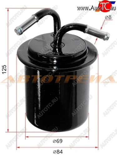 Фильтр топливный SUBARU FORESTER 97-07IMPREZA 92-07LEGACY 88-03 MICRO FT34