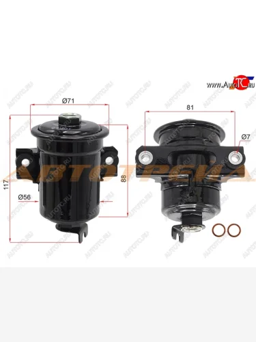 Фильтр топливный TOYOTA COROLLALEVINSPRINTER 4AFE #EFE 91-00 MICRO FT1156