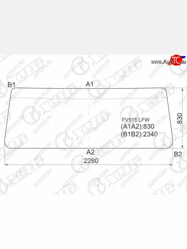 Стекло лобовое Foton Bj3251 05-  Mitsubishi Fuso Supergreat 96- XYG FV515 LFW