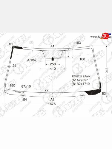 Стекло лобовое Toyota Sequoia 07-17  Tundra 06-22 XYG FW02721 LFW/X