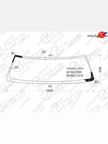 Стекло лобовое Toyota FJ Cruiser 05-18 XYG FW02652 LFW/X