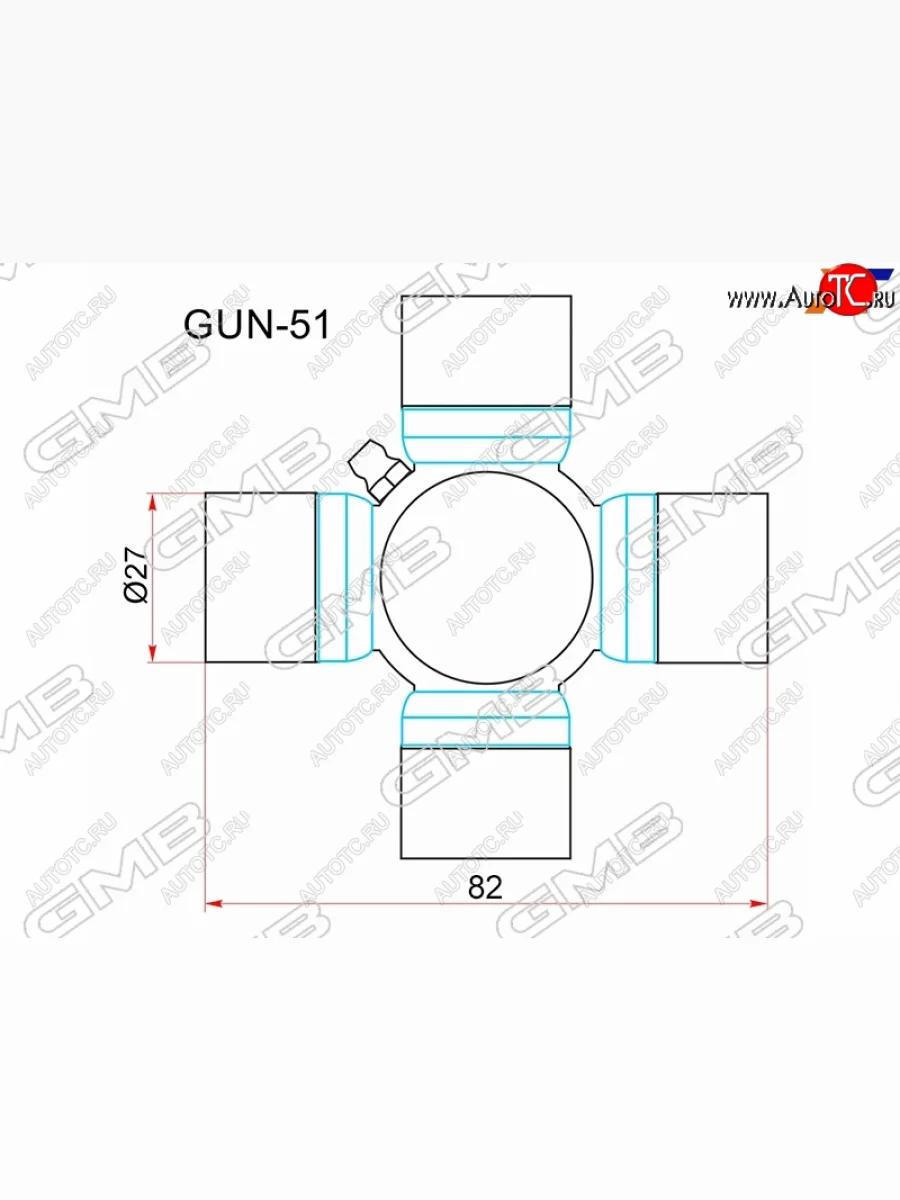 Крестовина карданного вала NISSAN ARMADA 03-PATHFINDER 06-12 GMB GUN-51  в Самаре Самарской области