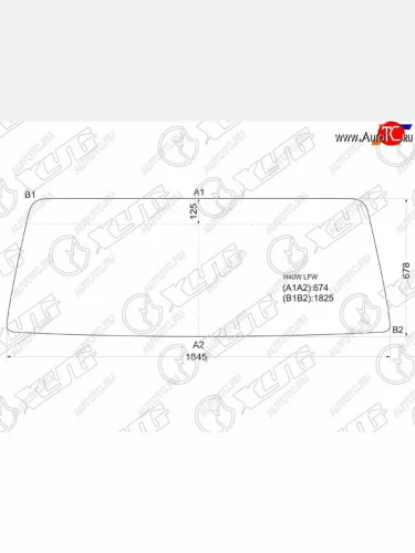 Стекло лобовое Nissan Atlas F 82-92 XYG H40W LFW
