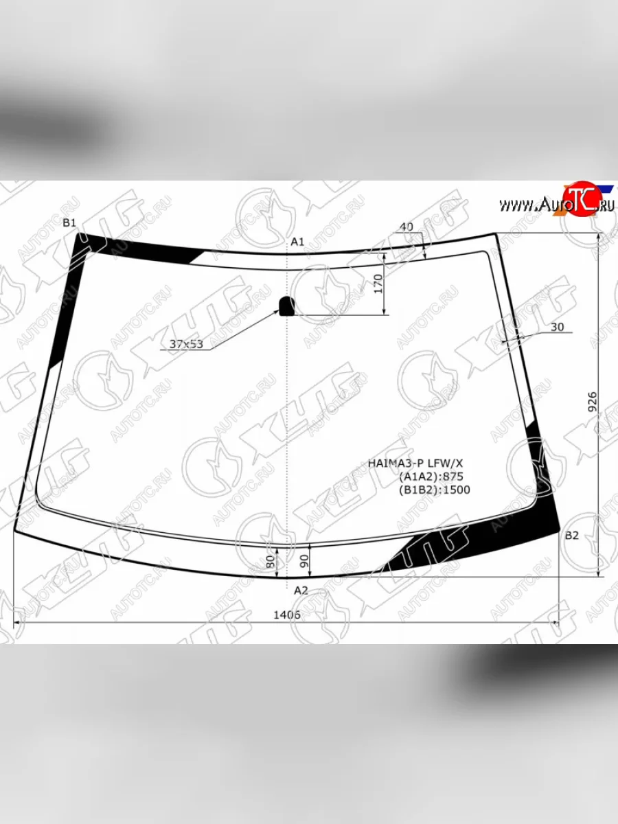 Стекло лобовое HAIMA 3 4D 07-13                                                                      XYG HAIMA3-P LFW/X  в Керчи Республика Крым