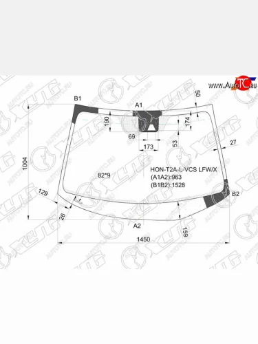 Стекло лобовое (Камера) Honda Accord 12-16 XYG HON-T2A-L-VCS LFW/X