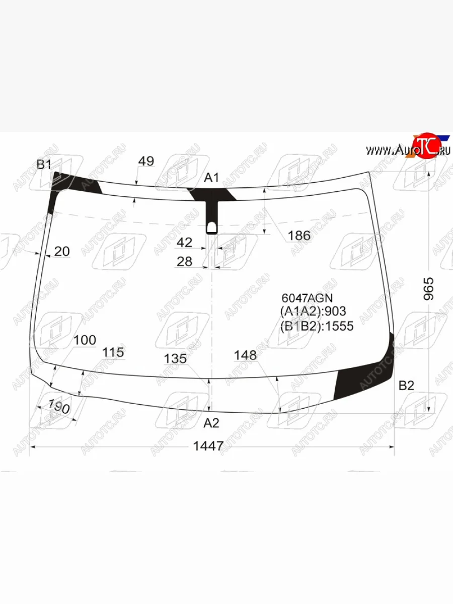 Стекло лобовое FUYAO Nissan X-trail 2 T31 дорестайлинг (2007-2011) (зеленое)  в Перми Пермском крае