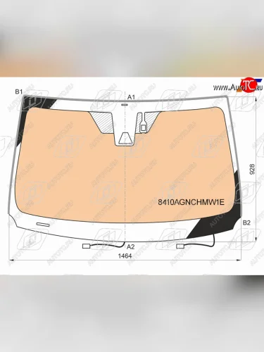 Стекло лобовое (обогрев полный, камера, датчик дождя, молдинг) FUYAO (зеленое) Toyota RAV4 XA40 5 дв. рестайлинг (2015-2019)