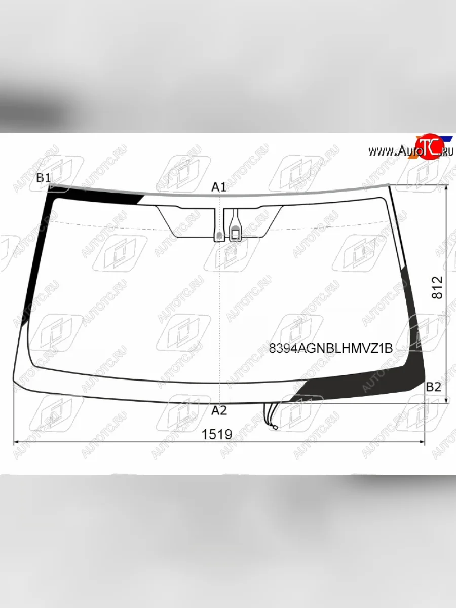 Стекло лобовое (обогрев щеток, датчик дождя, молдинг) FUYAO Toyota Land Cruiser Prado J150 1-ый рестайлинг (2013-2017) (зеленое)  в Керчи Республика Крым