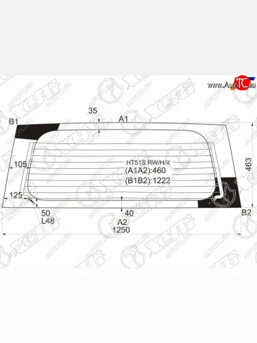 Стекло заднее (Цвет зеленый Обогрев) Chevrolet Cruze 01-08  Suzuki Ignis 00-07  Swift 00-04 XYG HT51S RW/H/X