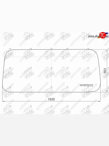Стекло лобовое HYUNDAI COUNTY (ТАГАЗ) 06-                                                            KMK HYNT0121