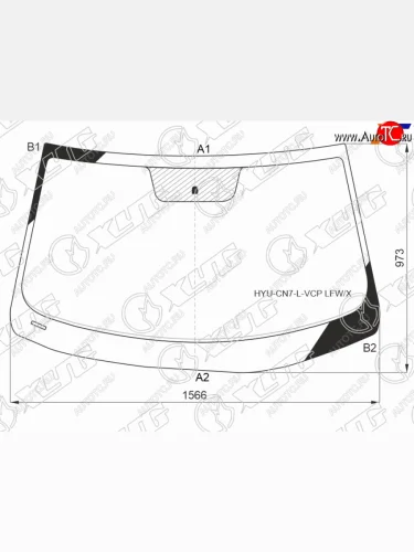 Стекло лобовое Hyundai Elantra 20-23 XYG HYU-CN7-L-VCP LFW/X