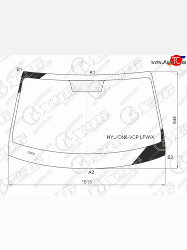 Стекло лобовое Hyundai Sonata 19-23 XYG HYU-DN8-VCP LFW/X
