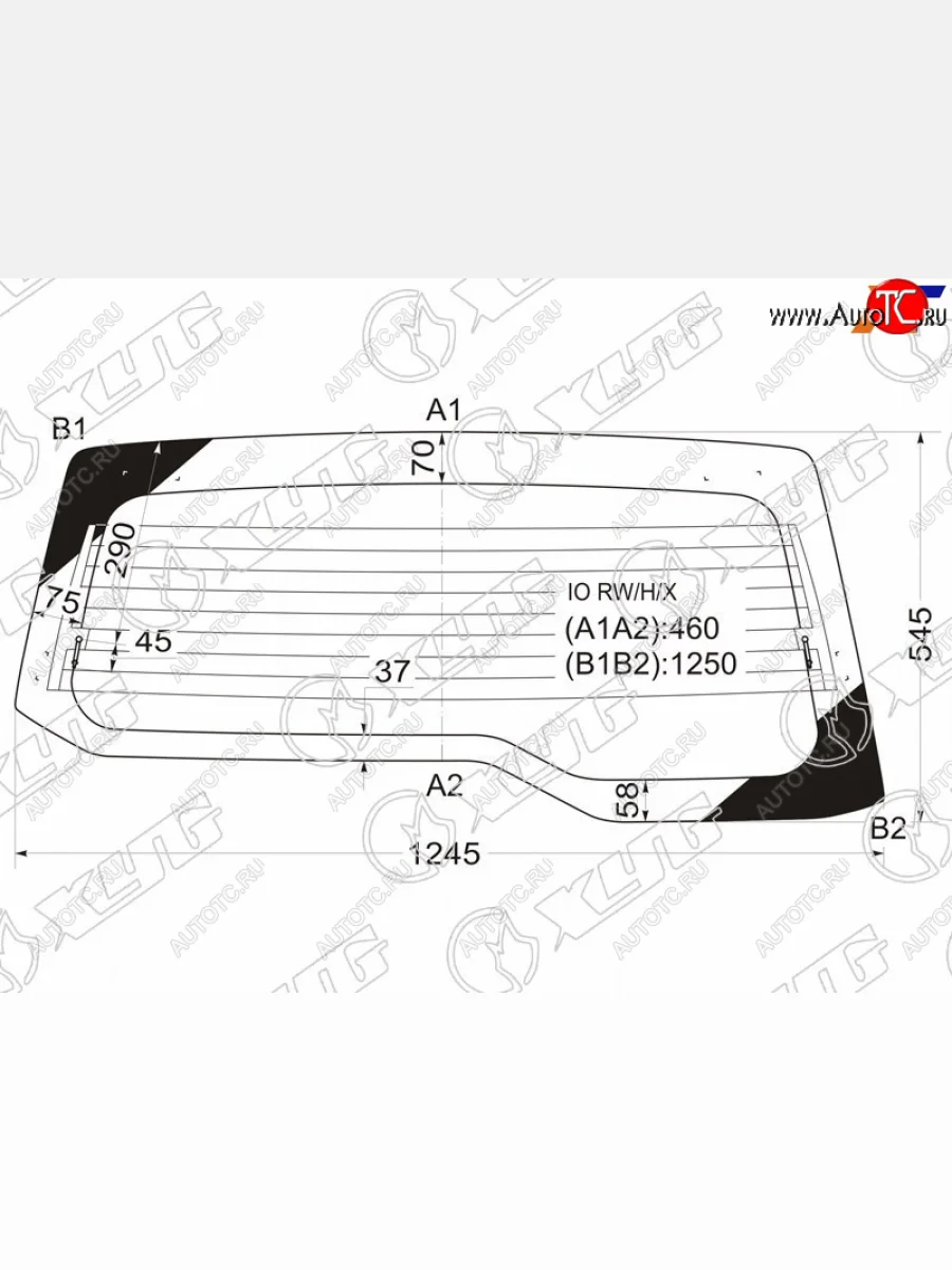 Стекло заднее (Цвет зеленый Обогрев) Mitsubishi Pajero iO 98-07  Pajero Pinin 98-05 XYG IO RW/H/X  в Воронеже Воронежской области