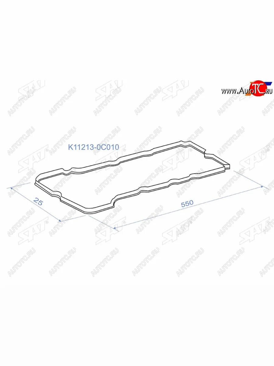 Прокладка клапанной крышки TOYOTA HIACE TRH2## 05-HILUX TGN15 05-FORTUNER TGN5161 05- SAT K11213-0C010  в Керчи Республика Крым