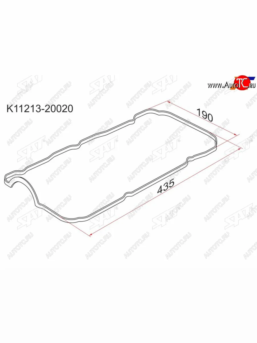 Прокладка клапанной крышки TY 1MZ2MZ-FE, RH SAT K11213-20020  в Керчи Республика Крым