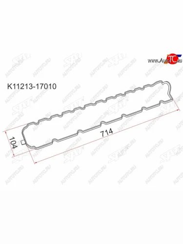 Прокладка клапанной крышки TY 1HZ, 1HDT SAT K11213-17010