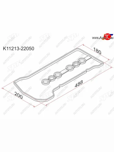 Прокладка клапанной крышки TY 1ZZ-FE, 00- SAT K11213-22050