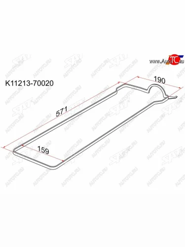 Прокладка клапанной крышки TY 1G-FE 88-98 SAT K11213-70020