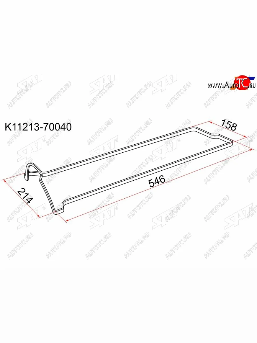 Прокладка клапанной крышки TY 1G-FE VVTi 98- SAT K11213-70040  в Керчи Республика Крым