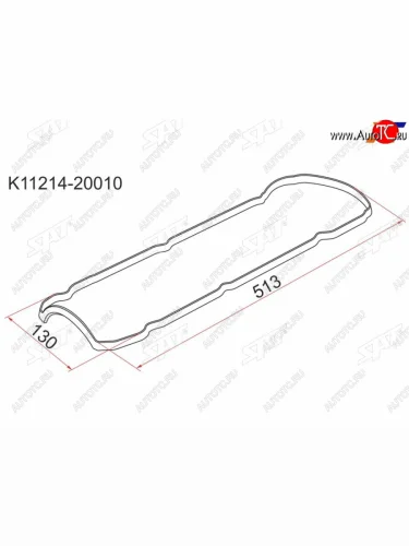 Прокладка клапанной крышки TY 1MZ2MZ-FE, LH SAT K11214-20010