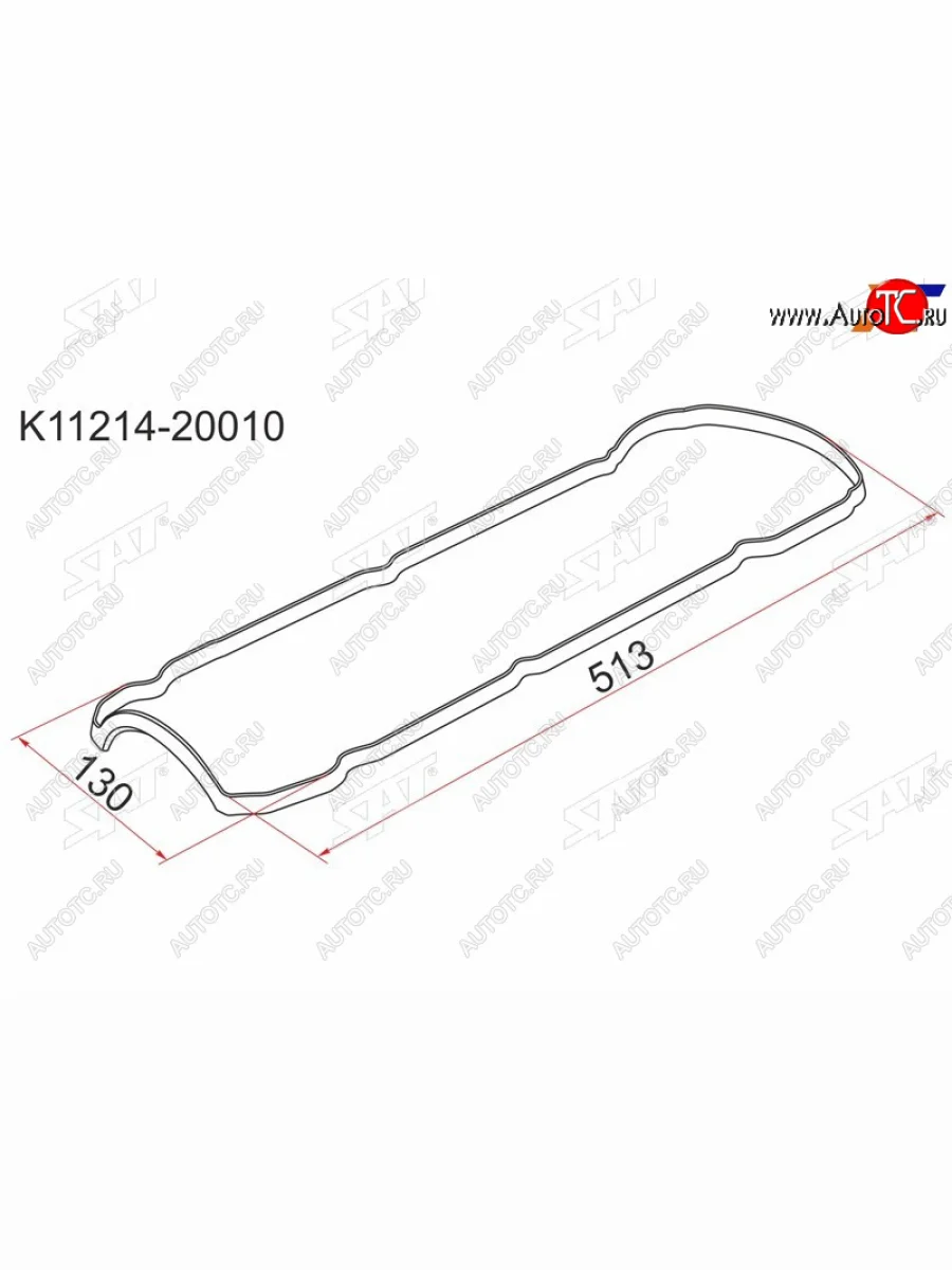 Прокладка клапанной крышки TY 1MZ2MZ-FE, LH SAT K11214-20010  в Керчи Республика Крым