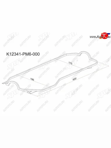 Прокладка клапанной крышки HO D13B, D15B, ZC, 16V SAT K12341-PM6-000